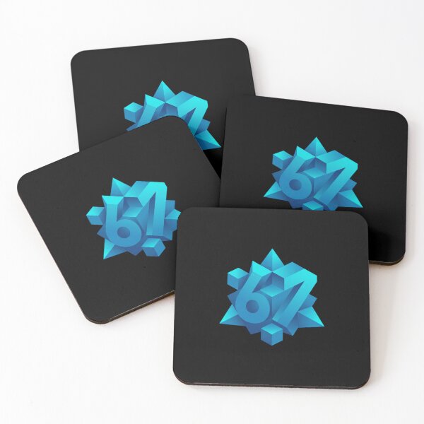 Item preview, 3D Isometric Geometric Blue Number 67 Star Emblem designed and sold by Sergii Davydenko.