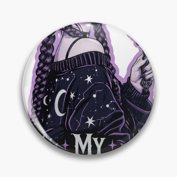 Item preview, Gothic woman with braids holding a celestial as isolated PNG designed and sold by Creative88Art.
