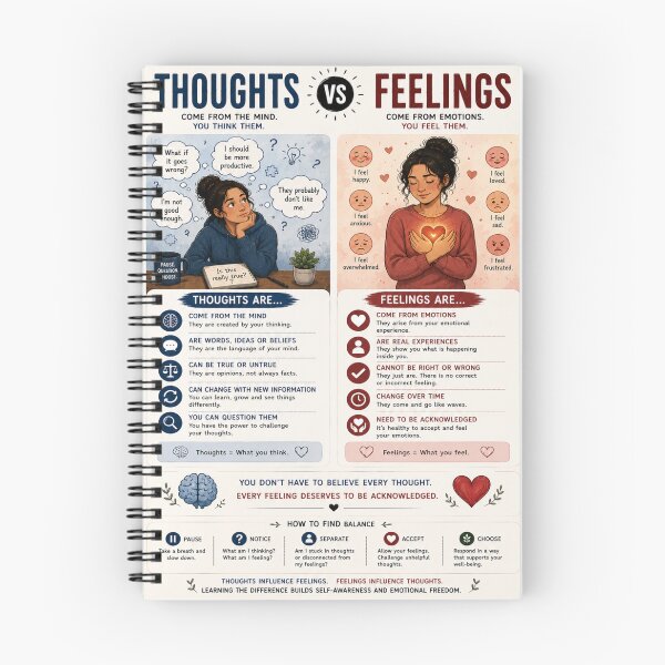 Item preview, Thoughts vs Feelings designed and sold by HarTee.