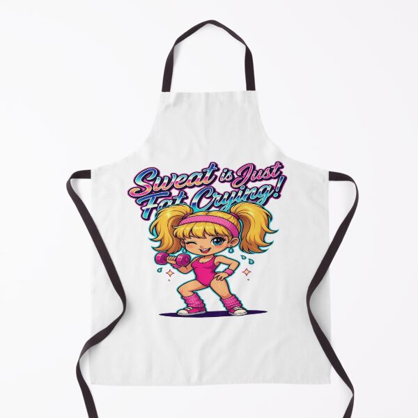 Item preview, Sweat Is Just Fat Crying Funny 80s Workout T-Shirt | Retro Fitness Girl Graphic Tee | Cute Gym Motivation Shirt designed and sold by Sushikidsntod.