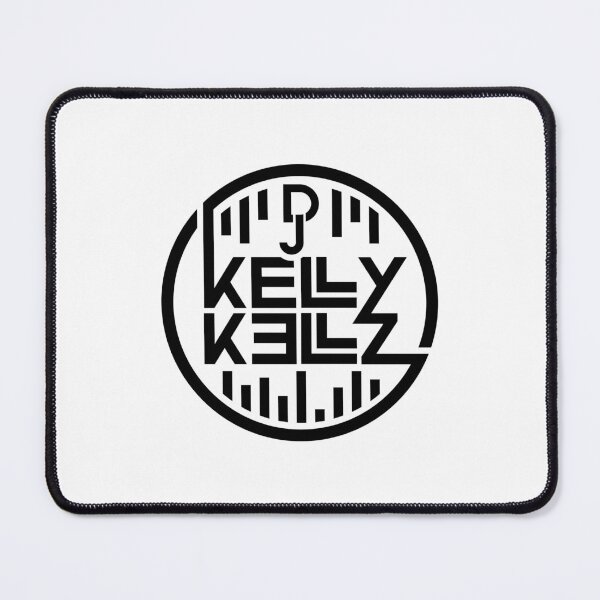 Aperçu de l'œuvre Logo rond de DJ Kelly Kellz (noir) créée et vendue par kdtcreative.