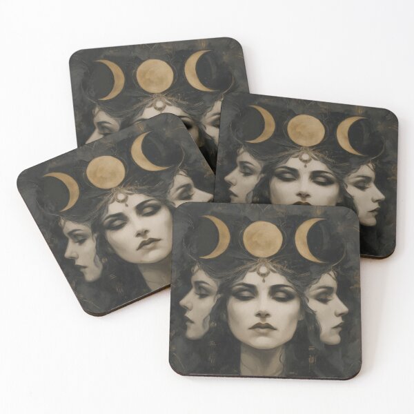 Item preview, Hecate Triple Moon – Goddess of Magic and the Moon designed and sold by monchie.