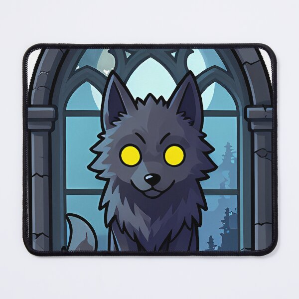 Item preview, Shadow Wolf with Gothic Arch Window designed and sold by IllumeInk.