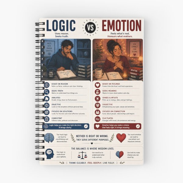 Artikelvorschau, Logik vs. Emotion entworfen und verkauft von HarTee.