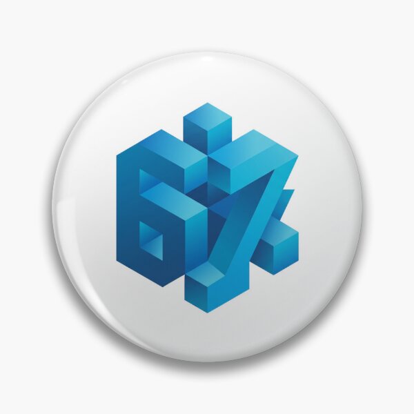Item preview, 3D Isometric Blue Cube Number 67 Graphic Logo designed and sold by Sergii Davydenko.