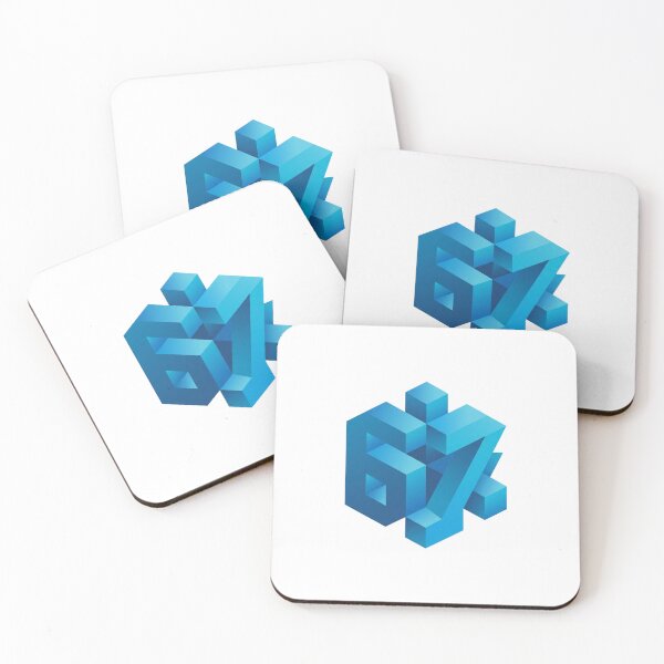 Item preview, 3D Isometric Blue Cube Number 67 Graphic Logo designed and sold by Sergii Davydenko.