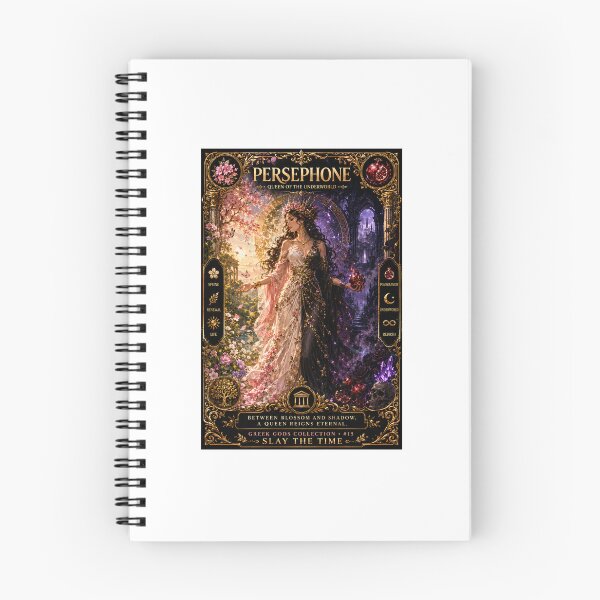 Item preview, Persephone Greek Goddess Sticker | Queen of the Underworld | Greek Mythology Collectible | Spring & Shadow Art | Slay The Time designed and sold by SLAYTHESPACE.