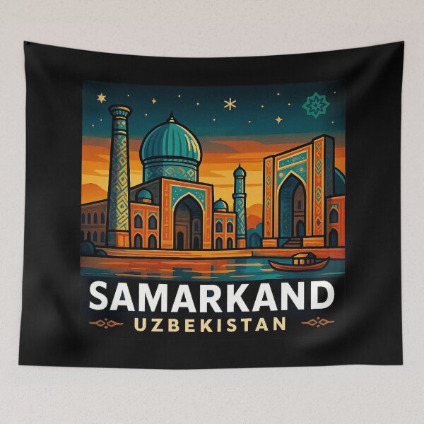 Item preview, Samarkand, Uzbekistan at Sunset designed and sold by Myra365Art.