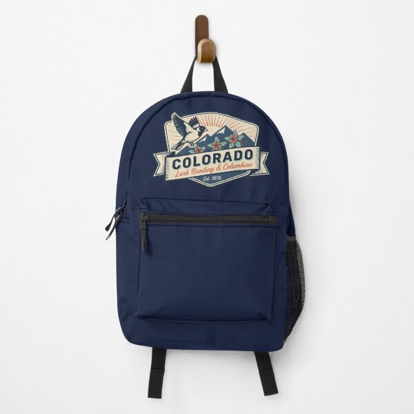 Item preview, Colorado Lark Bunting Columbine Badge designed and sold by ShopJRV.