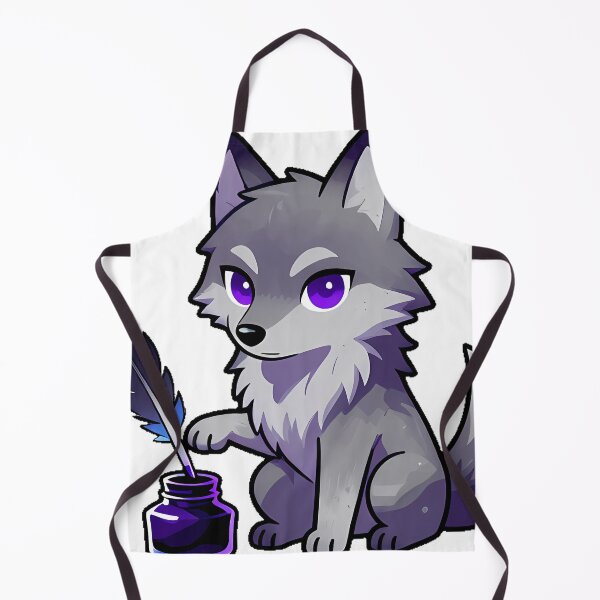 Item preview, Gothic Wolf with Inkwell and Quill designed and sold by IllumeInk.