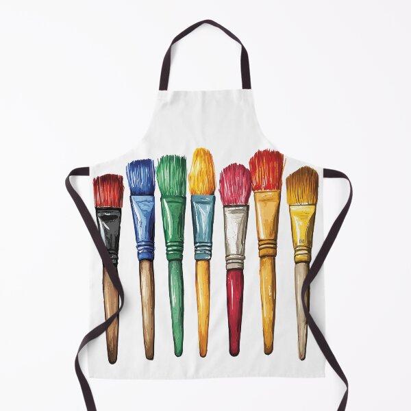 Artikelvorschau, Bunte Pinsel, Regenbogen, Künstleratelier, Malerhandwerk, Bildende Kunst, Grafik entworfen und verkauft von DesignArtist.ia.