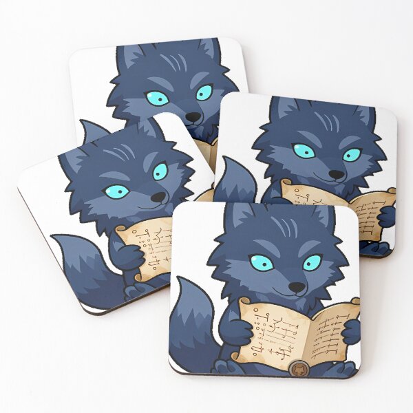 Item preview, Twilight Wolf with Spell Scroll designed and sold by IllumeInk.