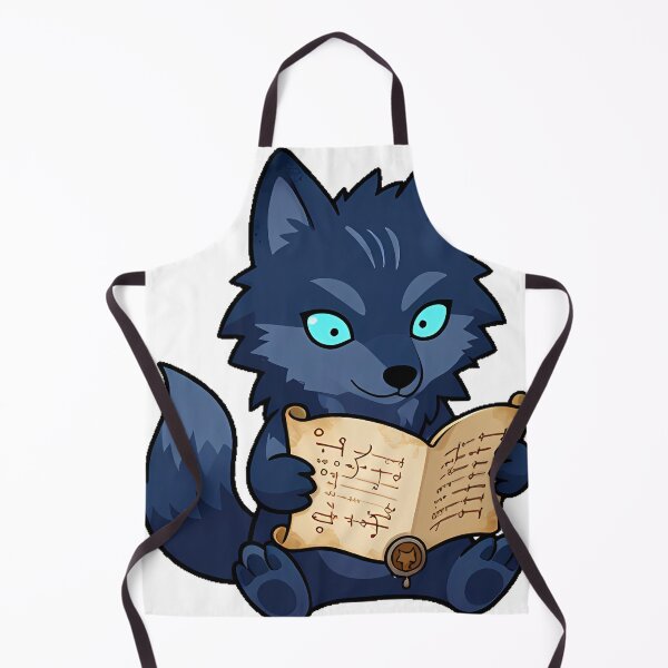 Item preview, Twilight Wolf with Spell Scroll designed and sold by IllumeInk.