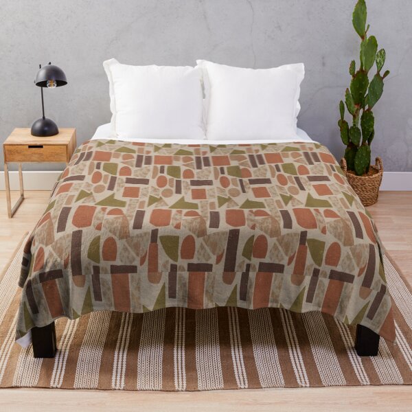 Item preview, Earth Tone Block Pattern designed and sold by FreshPixelArt.
