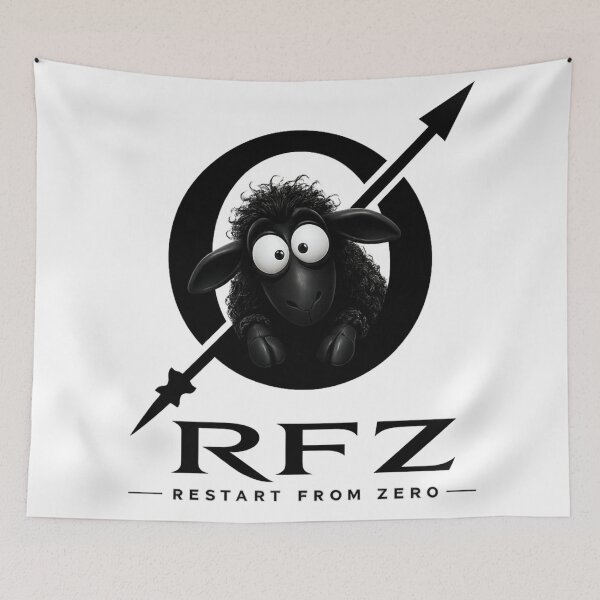 Item preview, RFZ Black Sheep – Restart From Zero | Peek Through Logo designed and sold by RestartFromZero.