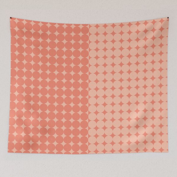 Item preview, Peach orange circle pattern designed and sold by Karf  ..