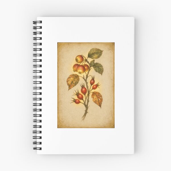 Item preview, Samhain Altar | Crab Apple & Rosehip Botanical Art | Wheel of the Year Gift designed and sold by Brackenlume Studio.