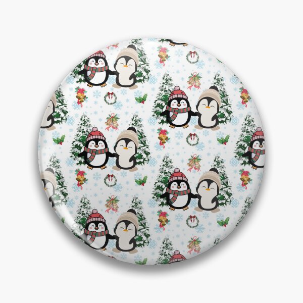 Item preview, Cute Christmas Penguins Seamless Pattern designed and sold by SeJaa.