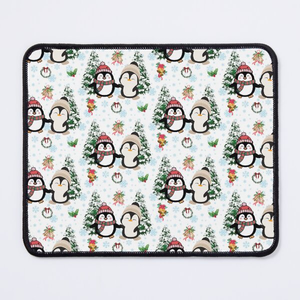 Item preview, Cute Christmas Penguins Seamless Pattern designed and sold by SeJaa.