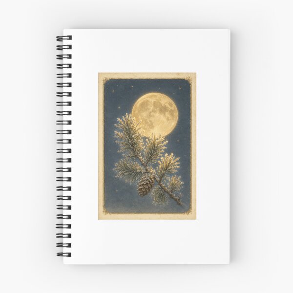 Item preview, Wolf Moon | Winter Botanical Full Moon Art | Full Moon Name Gift designed and sold by Brackenlume Studio.