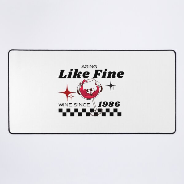 Item preview, Aging Like Fine Wine Since 1986 | Funny Wine Lover Birthday Gift designed and sold by luckyhue.