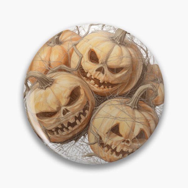 Item preview, Old Stacked Pumpkins – Vintage Halloween with Spider Webs designed and sold by Art70shop.