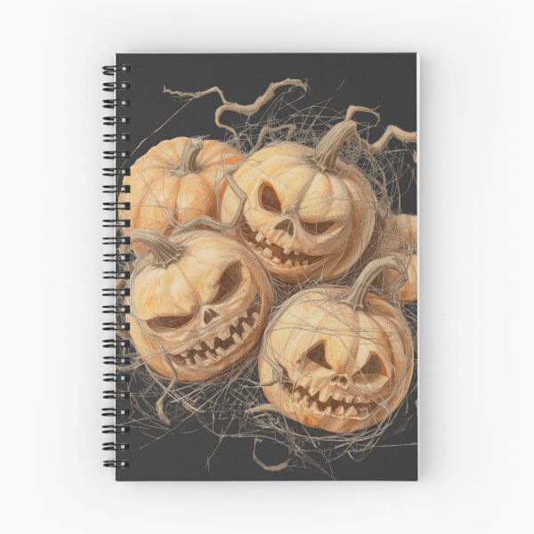 Item preview, Old Stacked Pumpkins – Vintage Halloween with Spider Webs designed and sold by Art70shop.