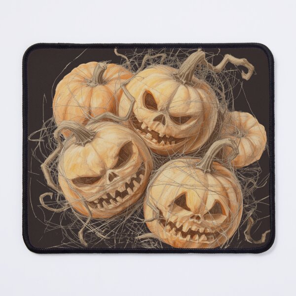 Item preview, Old Stacked Pumpkins – Vintage Halloween with Spider Webs designed and sold by Art70shop.