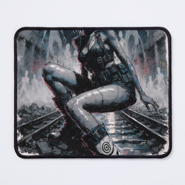 Item preview, Grit style female character sitting on transparent background designed and sold by Creative88Art.