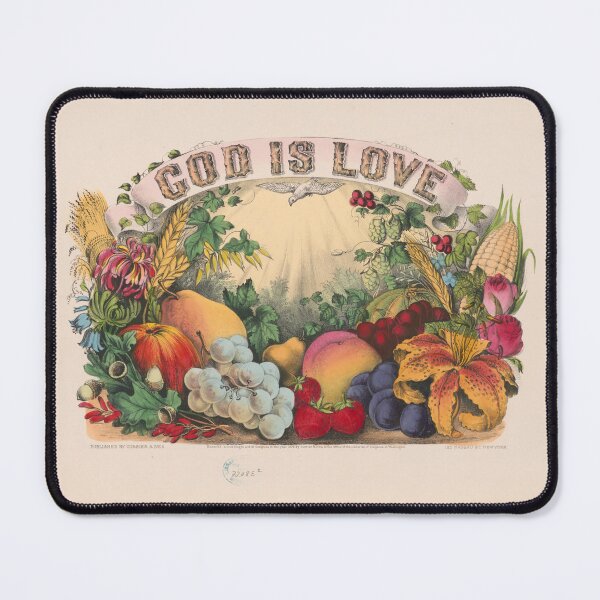 Item preview, Vintage God Is Love 1874 Lithograph Print designed and sold by Bart4jesus.