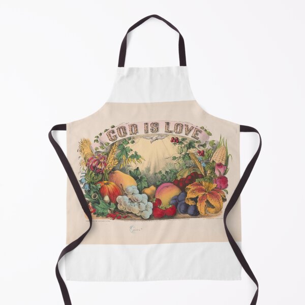 Item preview, Vintage God Is Love 1874 Lithograph Print designed and sold by Bart4jesus.