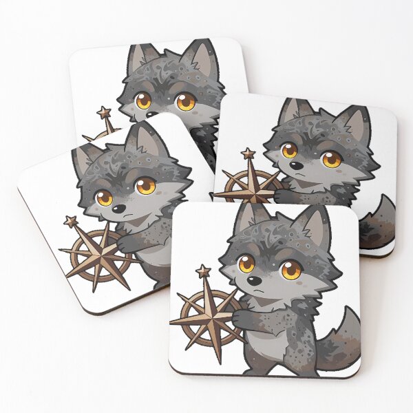 Item preview, Wolf with Gothic Compass Rose designed and sold by IllumeInk.