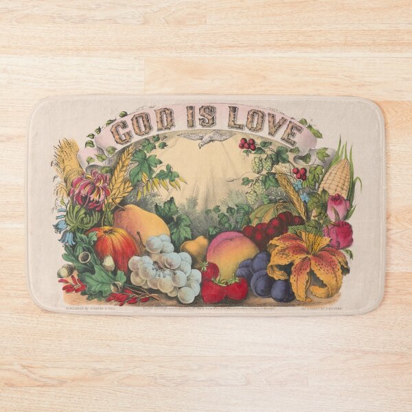 Item preview, Vintage God Is Love 1874 Lithograph Print designed and sold by Bart4jesus.