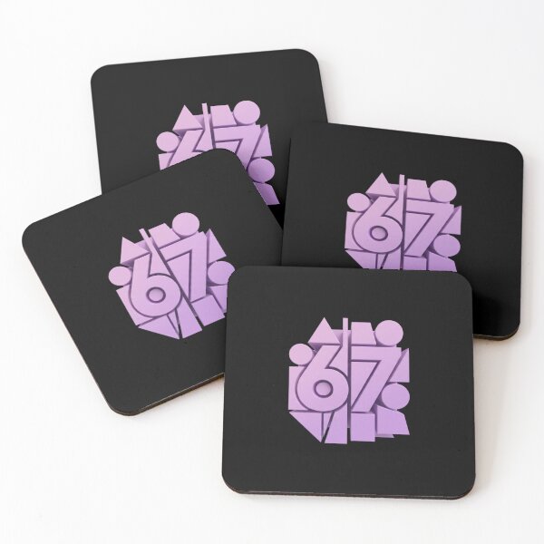Item preview, 3D Geometric Lavender Number 67 Monochromatic Crest designed and sold by Sergii Davydenko.