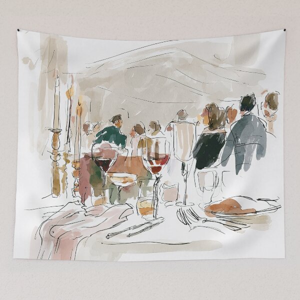 Item preview, Whispers Over Wine at Elara’s Table designed and sold by Venon28.