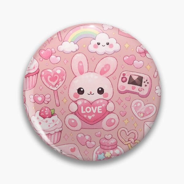 Item preview, Cute Pink Kawaii Clipart Bundle | Pastel Bunny, Teddy Bear, Bows, Hearts & Sweet Desserts designed and sold by Blush and Bloom.