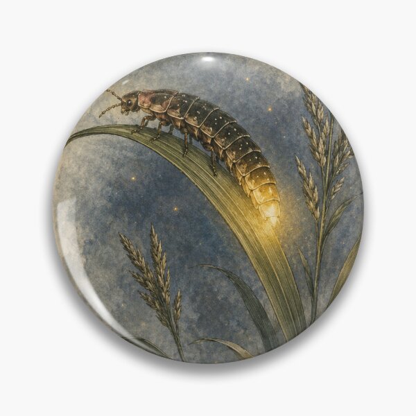 Item preview, Glow Worm | Hedgerow at Dusk Botanical Art | Summer Nights Gift designed and sold by Brackenlume Studio.