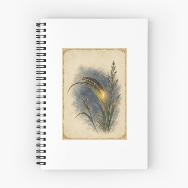 Item preview, Glow Worm | Hedgerow at Dusk Botanical Art | Summer Nights Gift designed and sold by Brackenlume Studio.