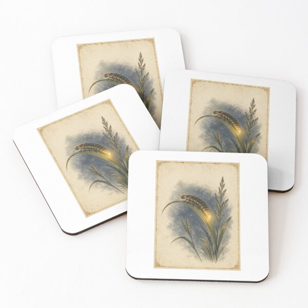 Item preview, Glow Worm | Hedgerow at Dusk Botanical Art | Summer Nights Gift designed and sold by Brackenlume Studio.