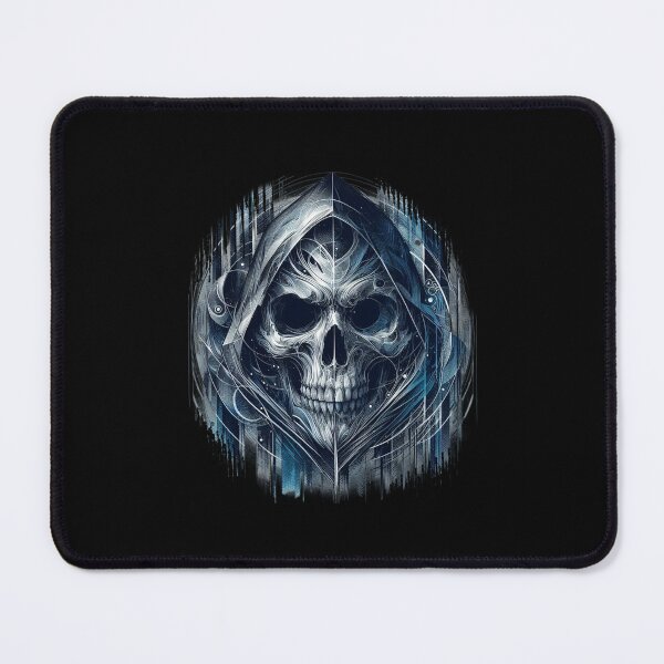 Item preview, Geometric Hooded Skull – Cyber Gothic Reaper Artwork designed and sold by Cabrasco.