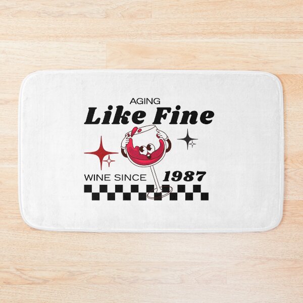 Item preview, Aging Like Fine Wine Since 1987 | Funny Wine Lover Birthday Gift designed and sold by luckyhue.