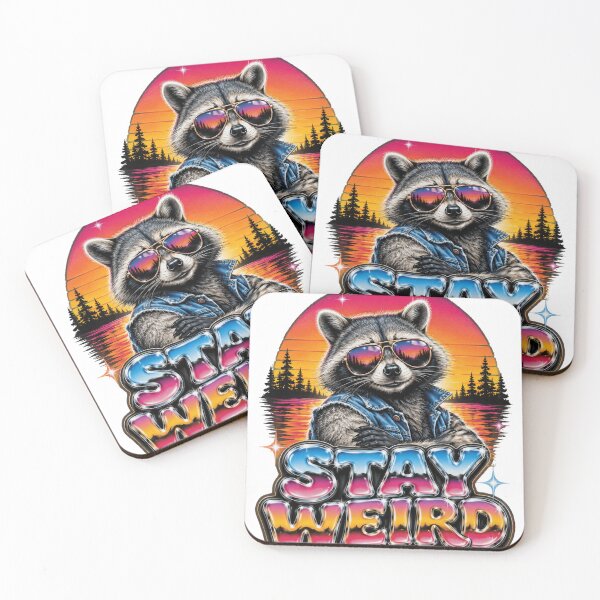 Item preview, Stay Weird "Funny Timothy Raccoon" : Raccoon Meme Design Quirky Animal Art Cute Woodland Humor designed and sold by SARAGOZ.