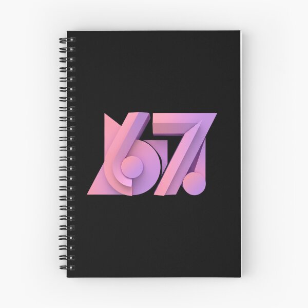 Item preview, 3D Geometric Pastel Pink and Lavender Number 67 Logo designed and sold by Sergii Davydenko.