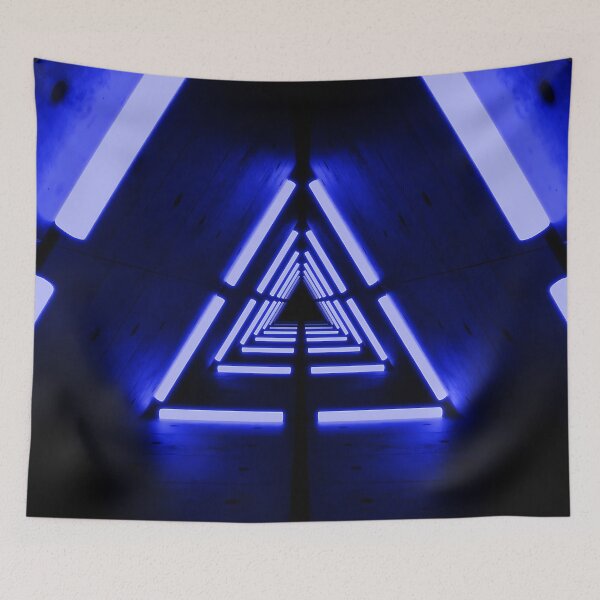Item preview, Triangular Tunnel & Blue Neon Lights designed and sold by Electric Shock!! Design.