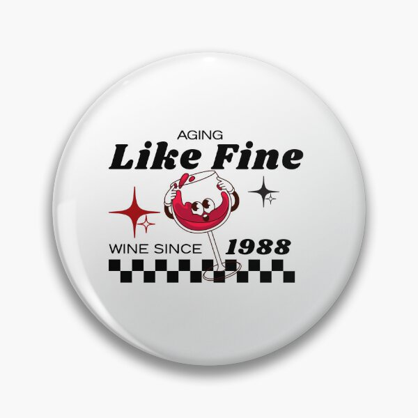 Item preview, Aging Like Fine Wine Since 1988 | Funny Wine Lover Birthday Gift designed and sold by luckyhue.