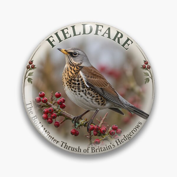 Item preview, FIELDFARE  – The bold winter thrush of Britain's hedgerows designed and sold by The Digital Compass.