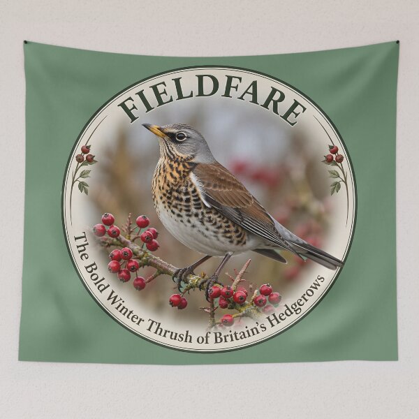 Item preview, FIELDFARE  – The bold winter thrush of Britain's hedgerows designed and sold by The Digital Compass.