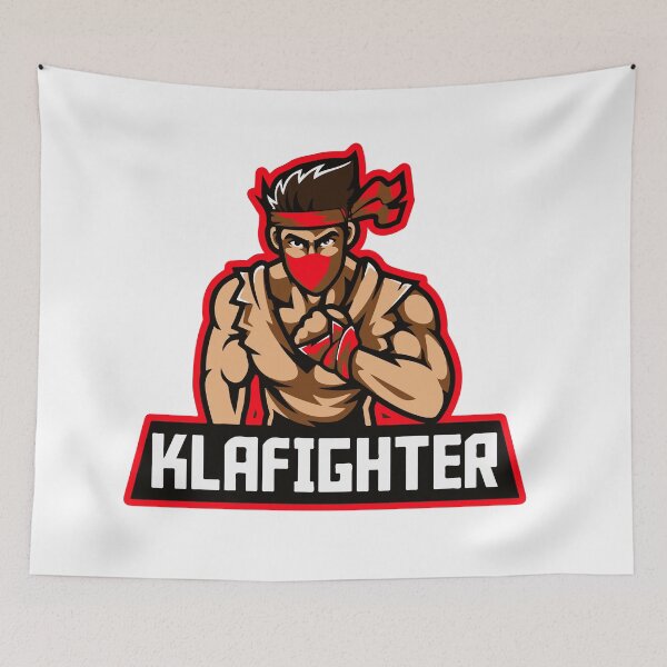 Item preview, KLA Fighter Logo | Aggressive Warrior Gaming Esports Mascot Emblem designed and sold by LeoArt007.