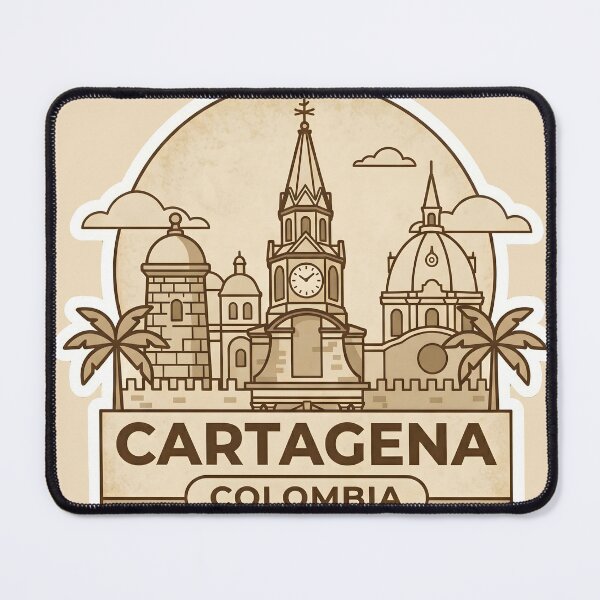 Item preview, Cartagena Colombia Sticker — Vintage Walled City Travel Badge designed and sold by ColombianaShop.
