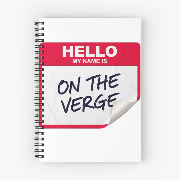 Item preview, Hello My Name Is On The Verge Funny Name Tag designed and sold by ryanguas.